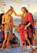 PERUGINO, Pietro The Baptism of Christ oil
